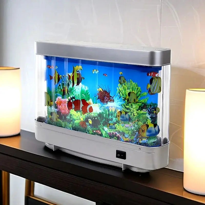 fish aquarium tank decor lamp