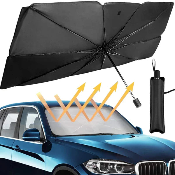 Uv car windshield Sun Shade Umbrella, Upgrade Titanium Silver Coating for UV Rays Block, Interior Protection car cover and Keep Cool