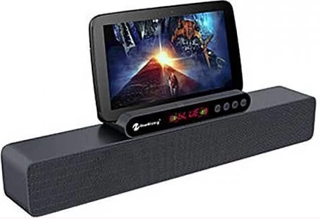 New Rixing Bluetooth 5.0 TWS Soundbar X-Bass Speaker – Black Grey