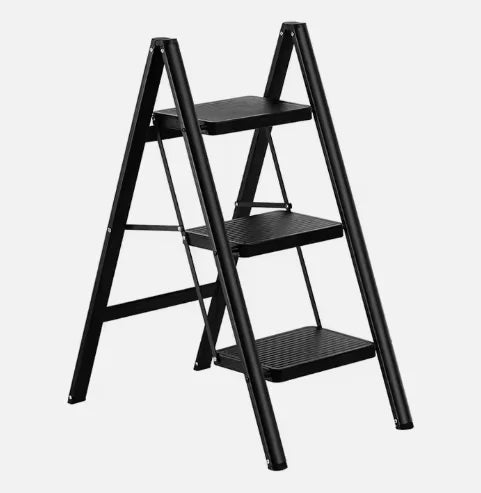Black Lightweight Folding Ladder