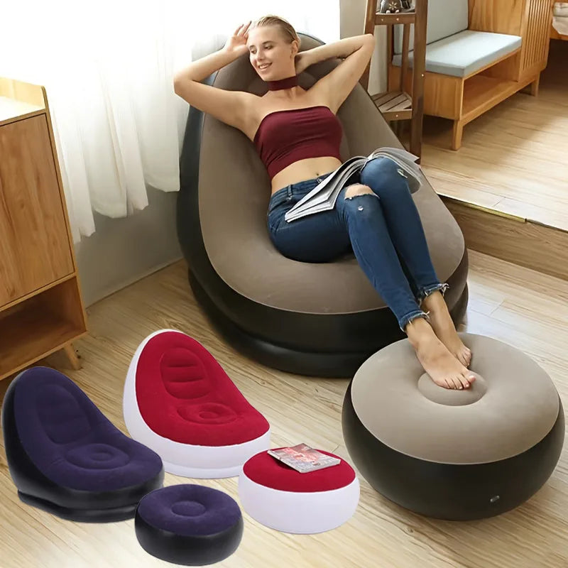 Inflatable Air Sofa with free pump