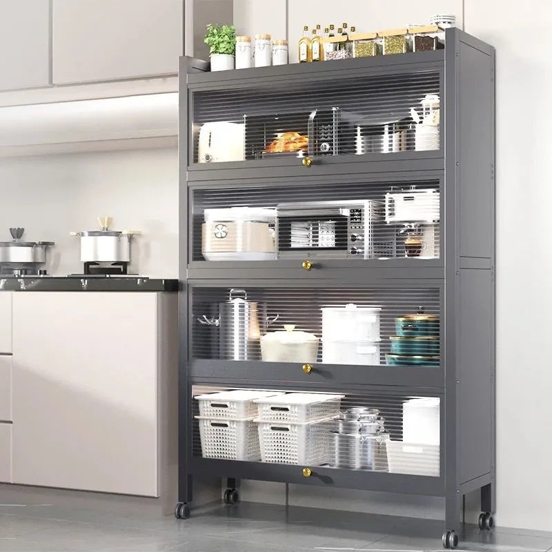 4 layer kitchen portable wardrobe