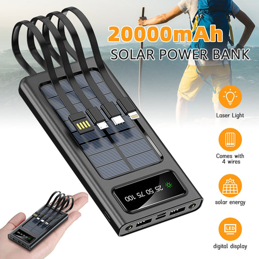 20000mah solar & Electrc power bank