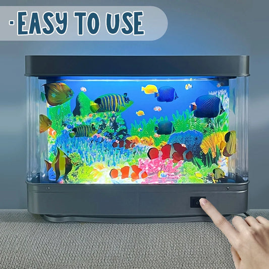 fish aquarium tank decor lamp