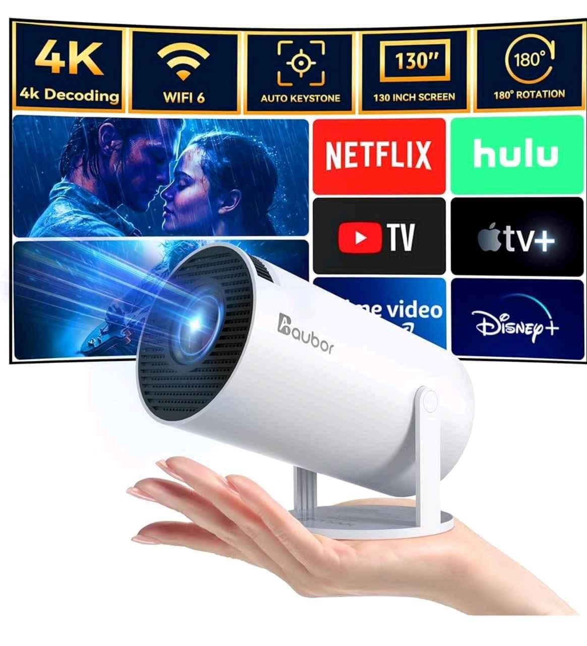 Portable HD Smart Projector with games