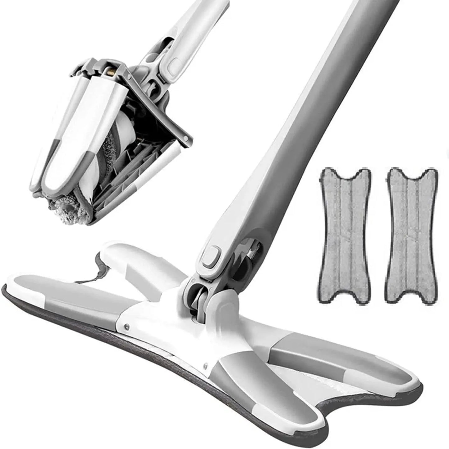 Flat floor mop X type microfiber