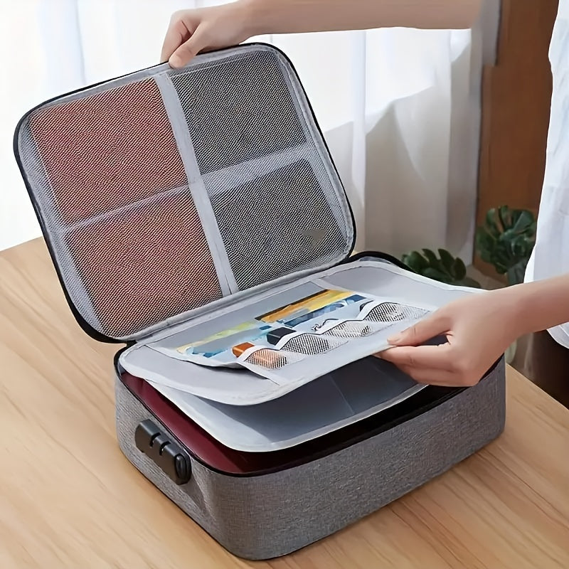 WATER & FIREPROOF Locking Document Bag