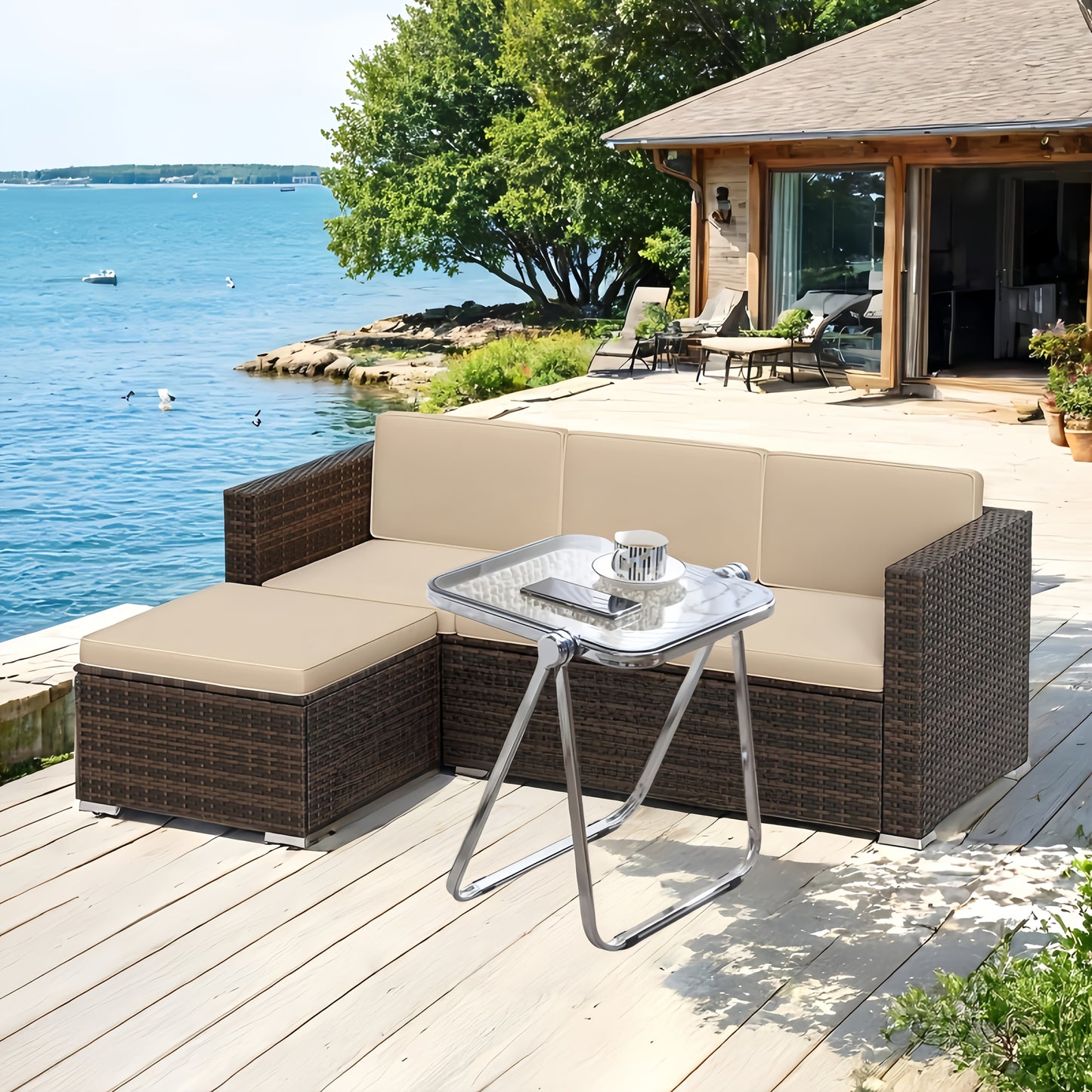 1pc Foldable Acrylic Table