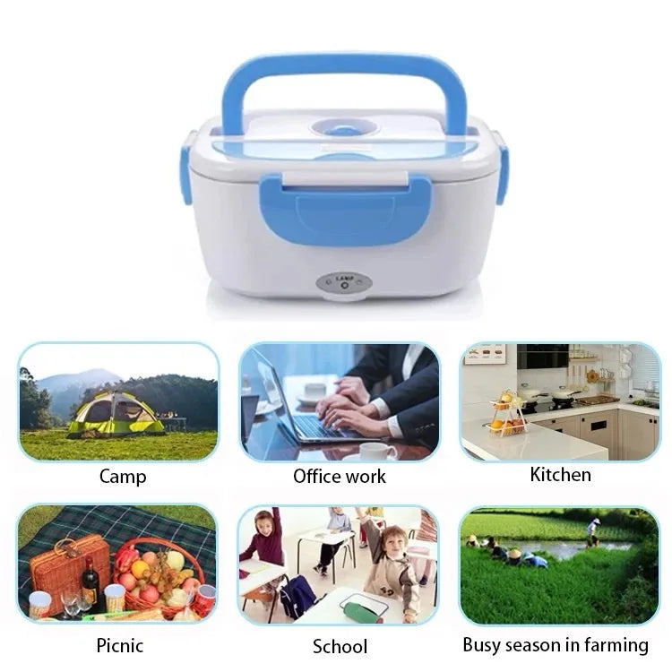 Portable removable inner lunch box portable self heating lunch box