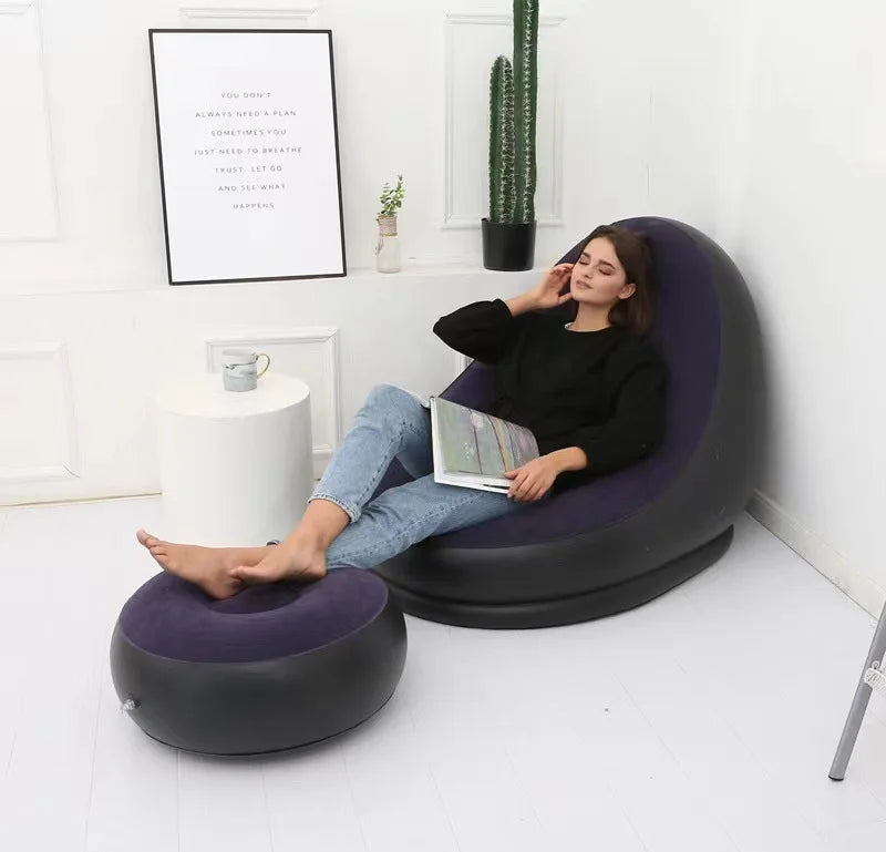 Inflatable Air Sofa with free pump