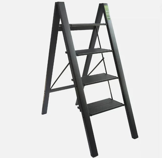 Black Lightweight Folding Ladder