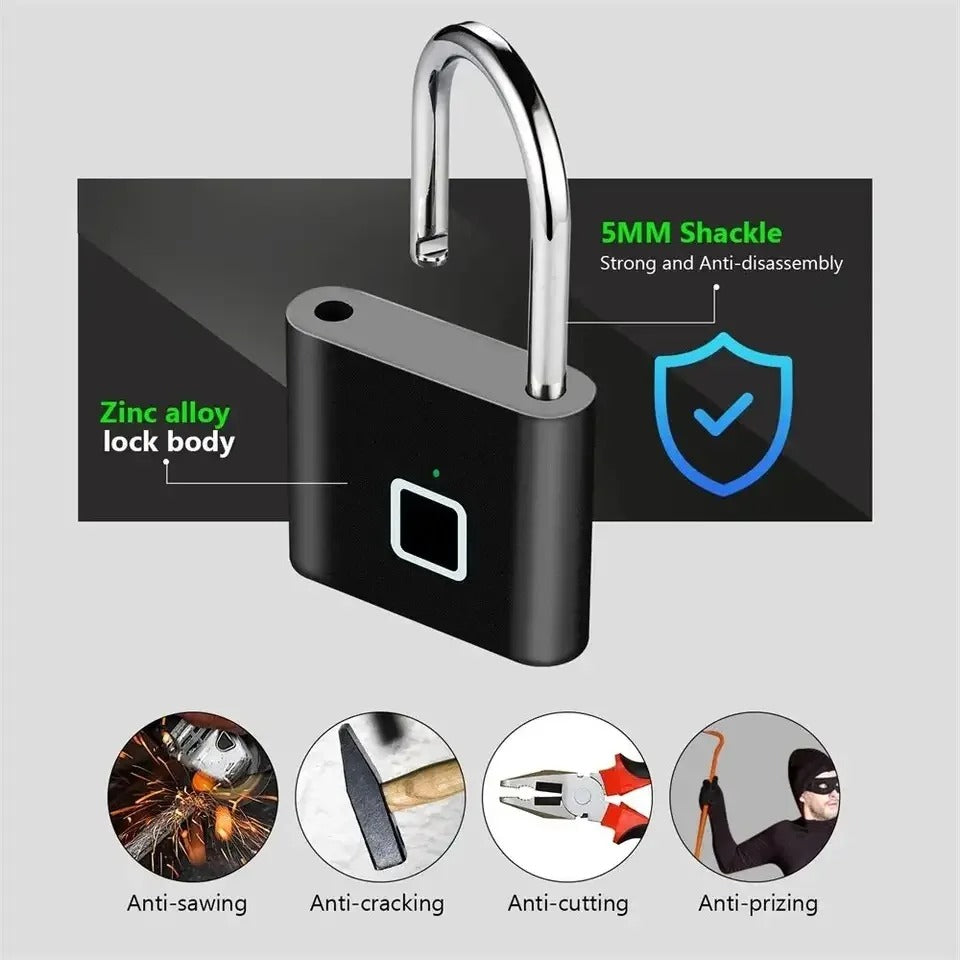 Smart finger print padlock