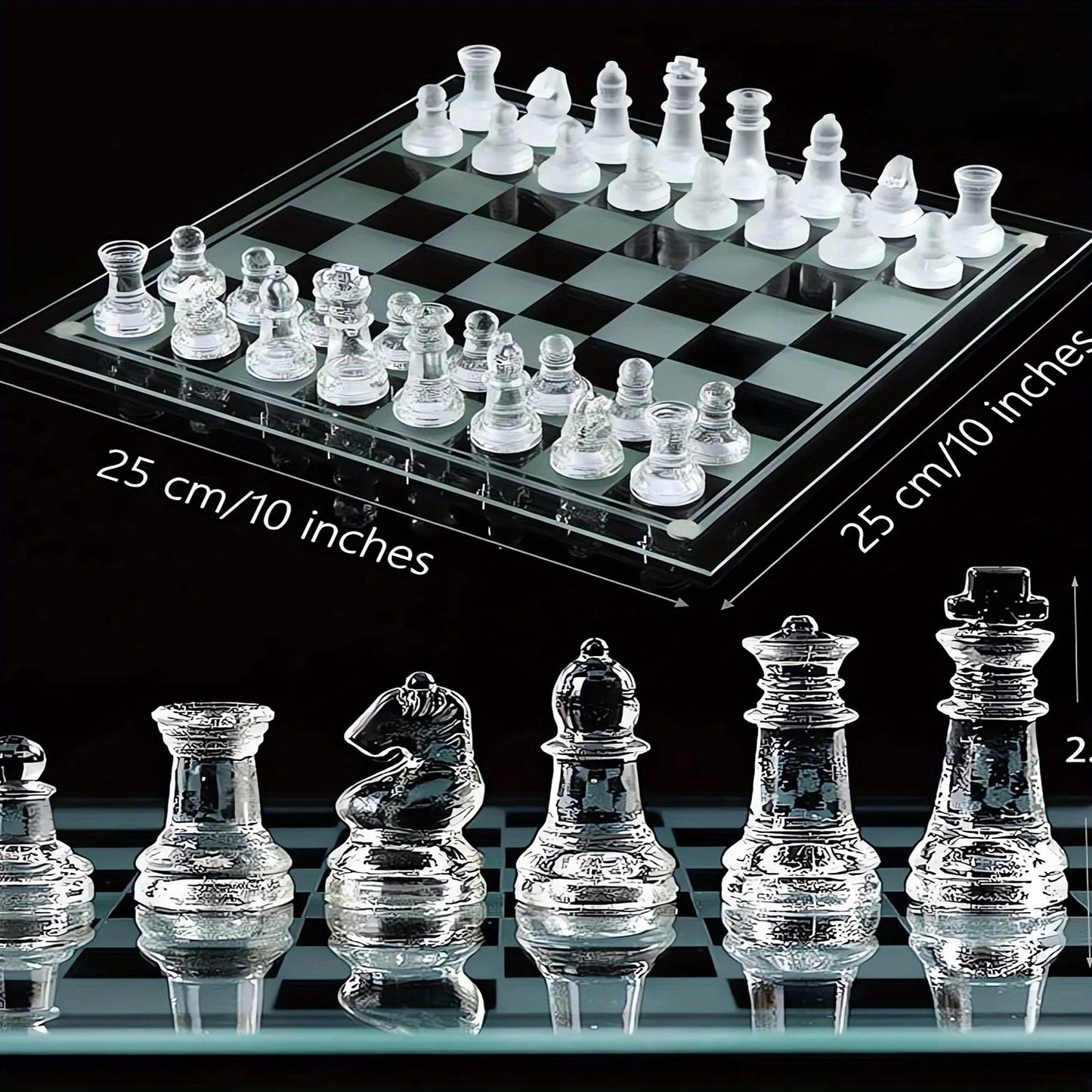 Glass Chess Set Premium Quality