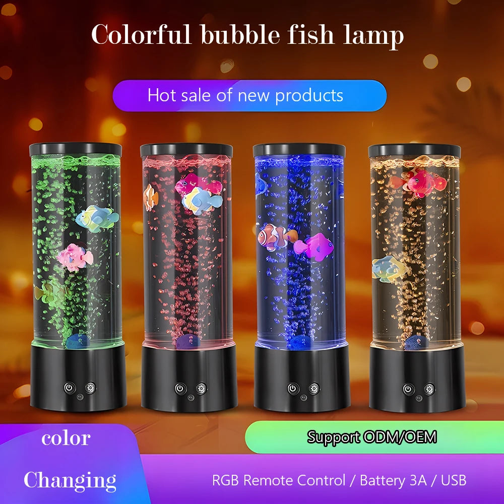 Bubble artificial Fish decor Lamp
